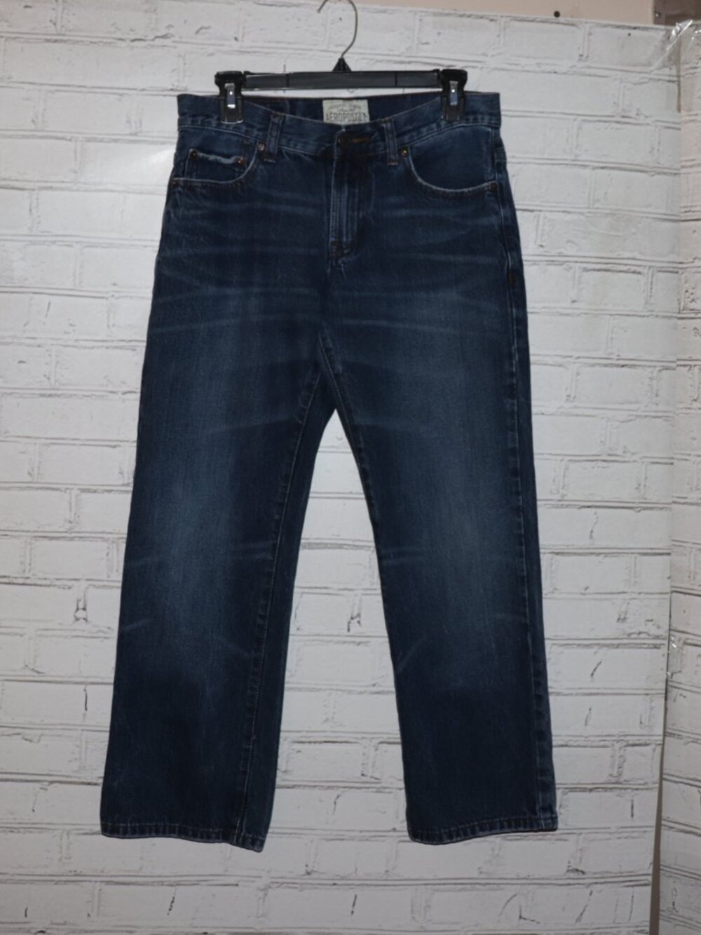 Aeropostale Men's Dark Indigo Bootcut Jeans